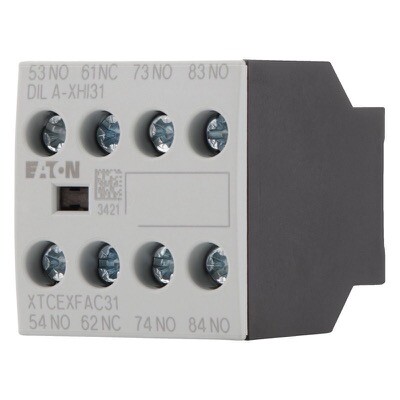 DILA-XHI31 Eaton DILA Auxiliary Contact Block 3 x N/O &amp; 1 x N/C Contacts Top Mounting
