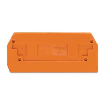 282-328 WAGO Intermediate and End Plate 2.5mm Thick Orange