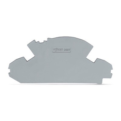 2007-8891 WAGO TOPJOB S End Plate 1.5mm Thick without Lock-out Seal Option Grey