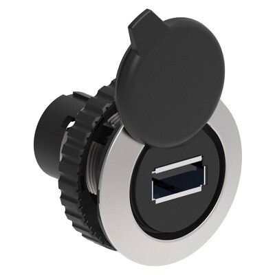 LPFD01 Lovato Communication Interface 30mm Platinum Series Flat Metal USB Interface Type 3.0 A/A Connection Type