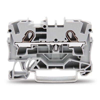 2004-1201 2-conductor Through Terminal Block 4mm2 Suitable for Ex e II Applications Side and Centre Marking