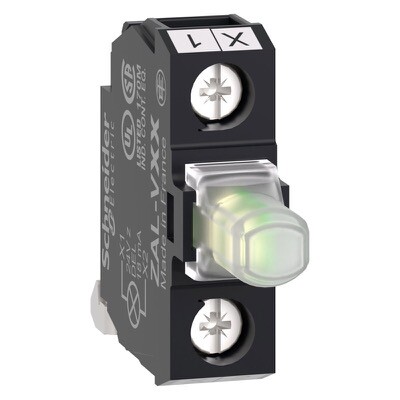 ZALVB1 Schneider Harmony XALD, XALK Light Block for Head 22mm Universal LED Mounting in Back of Enclosure 24V AC/DC