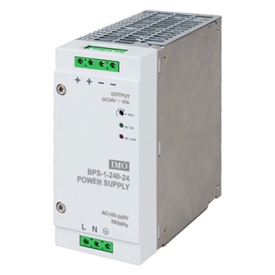 BPS-1-240-24DC IMO BPS Series AC-DC DIN Rail Power Supply 240W 90-264V AC Input 24V DC Output Voltage 10A