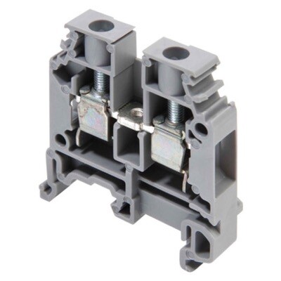 1SNA115118R1100 Entrelec SNA 6mm Grey DIN Rail Terminal for TS35 &amp; TS32 Rail Single Feed Through M6/8