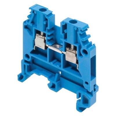 1SNA125486R0500 Entrelec SNA 2.5mm Blue DIN Rail Terminal for TS35 &amp; TS32 Rail Single Feed Through M2.5/5.N
