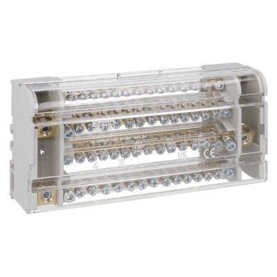 ACB4P125D15 Lovato ACB Power Distribution Block Four-pole 125A 15 Terminals
