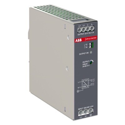 1SVR320561R1000 ABB CP-S.1 24/5.0 Power Supply In:100-240VAC/100-250VDC Out:DC 24V/5A