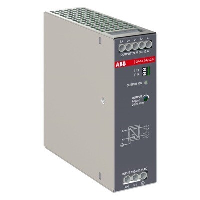 1SVR320661R1000 ABB CP-S.1 24/10.0 Power Supply SupplyIn:100-240VAC/100-250VDC Out:DC 24V/10A
