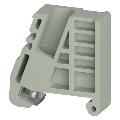 0D.ST0.0855.0 Wieland selos WEFN 8 TS15 End Bracket 8mm Wide Grey