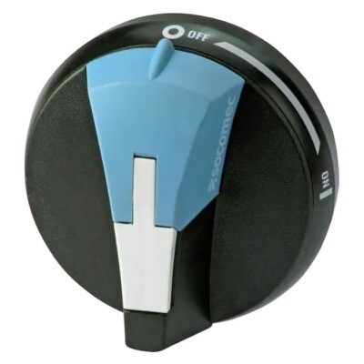 14731111 Socomec EXT. HANDLE S00N-65/TYPE3R,12D External Handle Front and Side Operation S00 Type I-0 IP55 Black