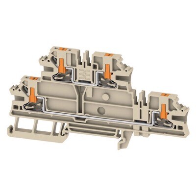 2847620000 Weidmuller AL2T 2.5 Multi-tier Modular Terminal PUSH IN Dark Beige 2.5mm2 800V