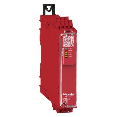 XPSBAC14AC Schneider Harmony XPS Estop or Guard Connected to Supply Terminals 24V AC/DC No Inputs Spring
