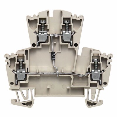 1023400000 Weidmuller WDK 2.5 1D A.1 Component Terminal Block Screw Connection Dark Beige 2.5mm 400V