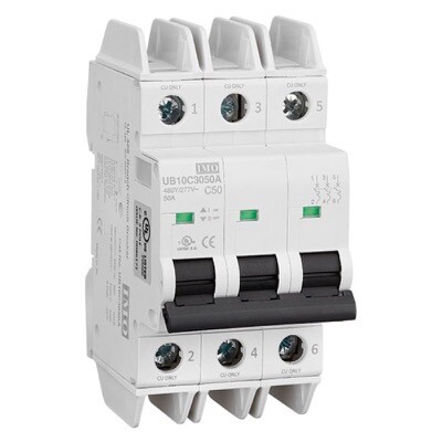 UB10C3004A IMO UB10 10kA UL489 MCB 3 Pole 4A C Curve