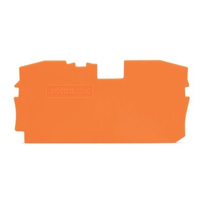 2010-1292 WAGO TOPJOB S Intermediate and End Plate 1mm Thick Orange
