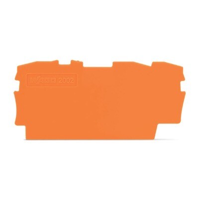 2002-1392 WAGO TOPJOB S Intermediate &amp; End Plate 0.8mm Thick Orange
