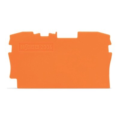 2004-1292 WAGO TOPJOB S Intermediate &amp; End Plate 1mm Thick Orange