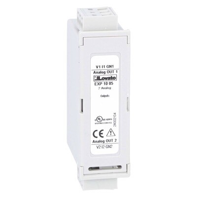 EXP1005 LOVATO Expansion Module EXP Series for Flush Mount Products 2 Analog Outputs Opto-isolated 0/4-20mA 0-10V