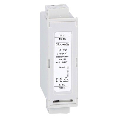 EXP1007 LOVATO Expansion Module EXP Series for Flush Mount Products 3 Relay Outputs to Increase Number of Steps