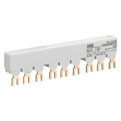 1SAM201906R1103 ABB PS1-3-0-65 3-phase Busbar for 3x 3x MS116 / MS132 Ie=65A