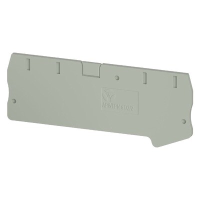 0D.204.2255.0 Wieland selos APWTPN 4 D2/2 End Plate Grey