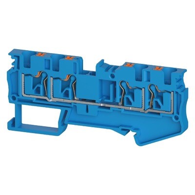 5D.204.5155.6 Wieland selos WTPN 4 D2/2 BL Feed-through Terminal Blue