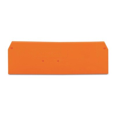 280-315 WAGO Intermediate and End Plate 2.5mm Thick Orange