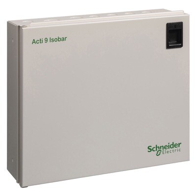 SEA9DE24 Schneider Acti 9 Isobar A Din Rail Enclosure 12 Ways Steel