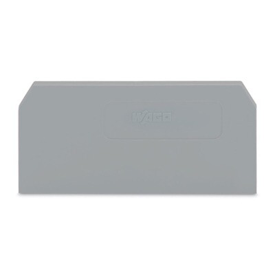 281-328 WAGO Intermediate and End Plate 2.5mm Thick Grey