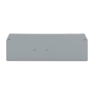 281-334 WAGO Intermediate and End Plate 2.5mm Thick Grey