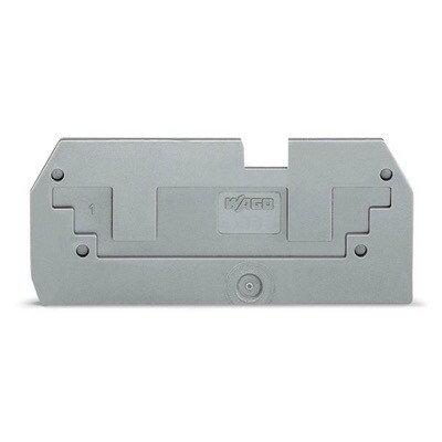 284-357 WAGO TOPJOB S Step-down Cover Plate 1mm Thick for 2-conductor 284-901 Terminal Blocks Grey