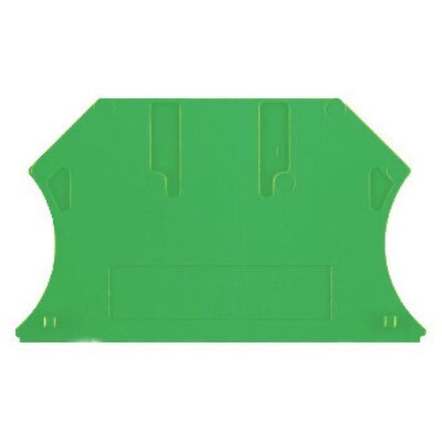 1072200000 Weidmuller WAP 2.5-10 GN End Plate for Terminals Green Height: 56mm Width: 1.5mm V-0 Wemid Snap-on: No