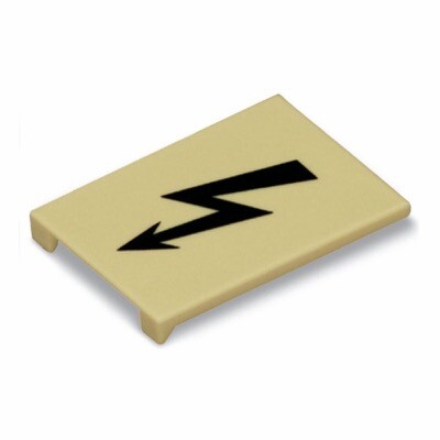 285-420 WAGO Protective Warning Marker with High Voltage Symbol Black Yellow