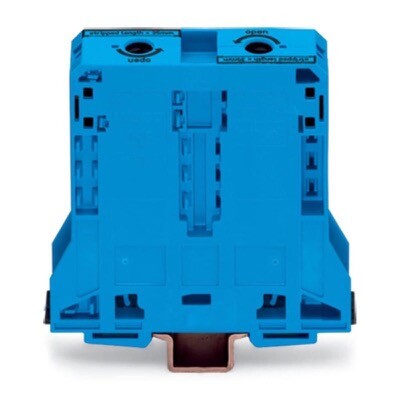 285-194 WAGO 2-conductor Through Terminal Block 95mm Lateral Marker Slots only for DIN 35 x 15 Rail Power CAGE CLAMP 95mm Blue