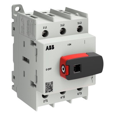 1SCA162548R1001 ABB OT63G2-3BS OT Plus Switch-disconnector 63A Frame Size G2 3 Pole Base &amp; DIN-rail Mounting Front Operated