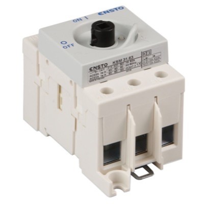 KSM31.63 Ensto Compact 63A 3 Pole Isolator for Base or DIN Rail Mounting
