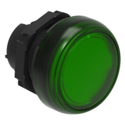 LPL3 Lovato Electric Platinum Green Pilot Lamp Head for use with Integral LED 22.5mm