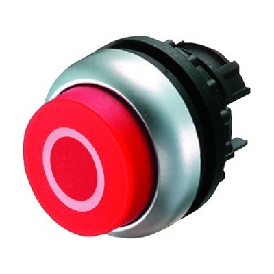 M22-DH-R-X0 Eaton RMQ-Titan Red Extended Pushbutton Actuator with &#039;O&#039; symbol 22.5mm Spring Return 