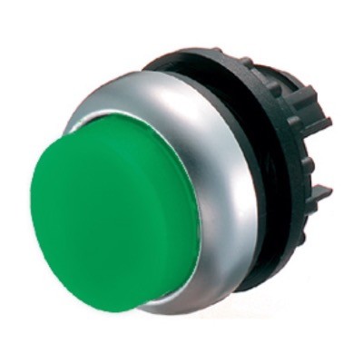 M22-DLH-G Eaton RMQ-Titan Illuminated Green Extended Pushbutton Actuator 22.5mm Spring Return 