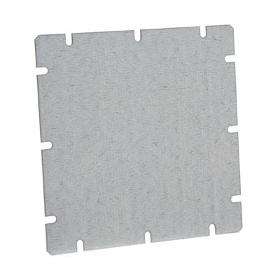 MIV 100 Fibox MNX Mounting Plate for 130 x 80mm Enclosures Galvanised Steel Plate Dimensions 48 x 98 x 1.5mmD 