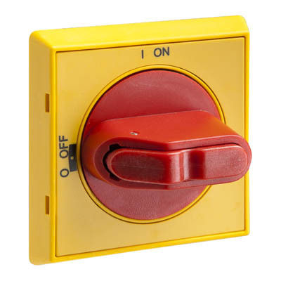 OHYS2RJ ABB OT Red/Yellow IP65 Handle for Door Mounted Switches 