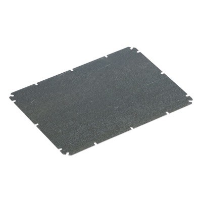 OMP3040 Ensto Cubo O/W/C Internal Mounting Plate for 300 x 400mm Enclosure Galvanised Steel Plate Dimensions: 260 x 360 x 1.5mmD