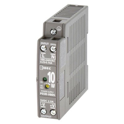 PS5R-VB05 IDEC PS5R-V Slim-Line Power Supply 2A 10W 85-264VAC Input Voltage 5VDC Output Voltage