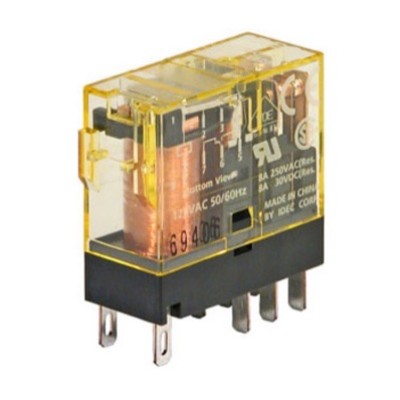 RJ2S-CL-A110 IDEC RJ2S Double Pole 8A Relay 110VAC Coil with 2 Change-Over Contacts (DPDT) LED Indication