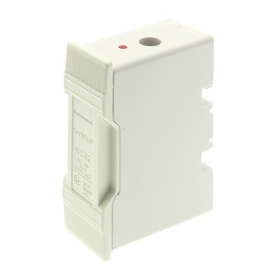 SC32H-DWH Eaton Bussmann Safeclip Fuse Holder 32A White for BS88 F1 Fuse or Netrual Link