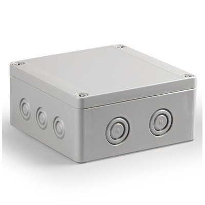 SPCM131306G Ensto Cubo S Polycarbonate 125 x 125 x 60mmD Enclosure IP66/67 Metric Knock-outs
