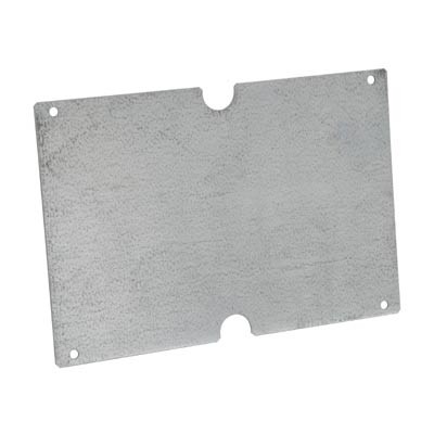 TM 0808 Fibox EURONORD Mounting Plate Galvanised Steel Dimensions 71 x 56 x 1.5mmD