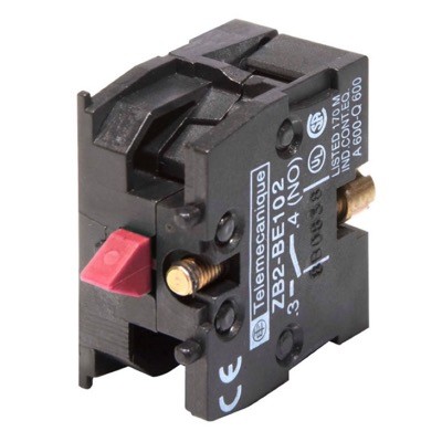 ZB2BE102 Schneider Harmony XAC Normally Closed Contact Block for XAC Front Mounted Actuators