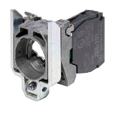 ZB4BZ101 Schneider Harmony XB4 Normally Open Contact Block with Fixing Collar  