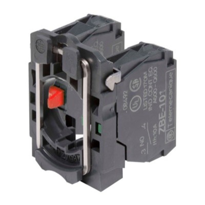 ZB5AZ105 Schneider Harmony XB5 1 x Normally Open/1 x Normally Closed Contact Block with Fixing Collar 